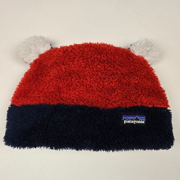 Patagonia Baby Furry Friends Bear Cub Hat Fleece Beanie Outdoor Hat Cap 24M - Picture 7 of 7